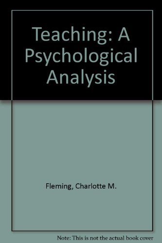 Imagen de archivo de Teaching: a Psychological Analysis a la venta por Phatpocket Limited