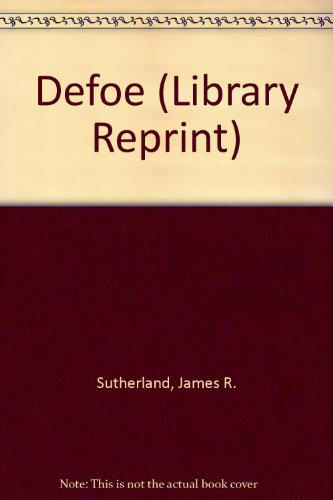 9780416076905: Defoe (Library Reprint S.)