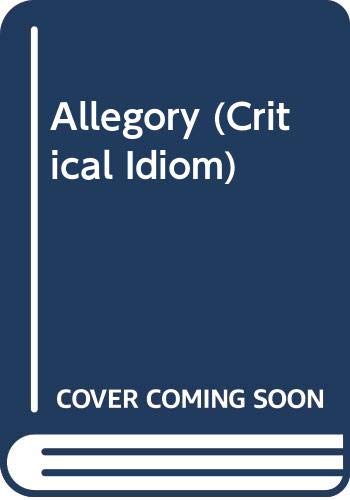 Stock image for Allegory: 14 (Critical Idiom S.) for sale by WorldofBooks