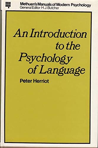 Stock image for An Introduction to the Psychology of Language for sale by G. & J. CHESTERS