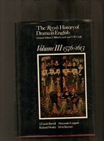 Beispielbild fr Revels History of Drama in English, Vol. 3 : 1576-1613 zum Verkauf von Better World Books