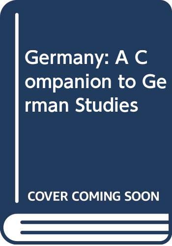 Imagen de archivo de Germany : A Companion to German Studies a la venta por Better World Books: West