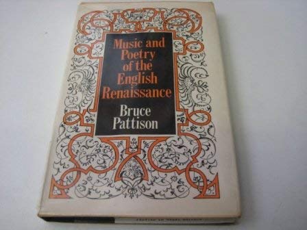 Stock image for Music and poetry of the English Renaissance for sale by Book House in Dinkytown, IOBA
