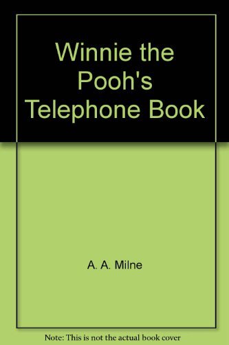 Beispielbild fr Winnie the Pooh's Telephone Book zum Verkauf von AwesomeBooks