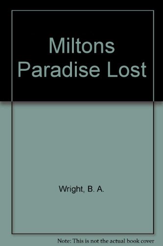 9780416296808: Milton's Paradise Lost