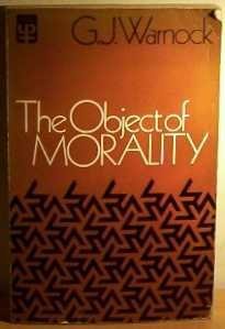 9780416299007: Object of Morality (University Paperbacks)