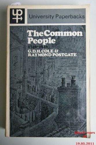 Common People 1746 1946 (9780416313604) by Cole, G. D. H.