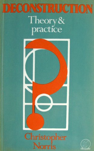 Stock image for Deconstruction, Theory and Practice for sale by Priceless Books