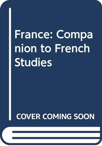 france, a companion to french studies (9780416328806) by R. L. Graeme Ritchie