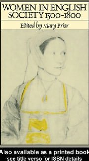 Beispielbild fr Women in English Society, 1500-1800 zum Verkauf von Wonder Book