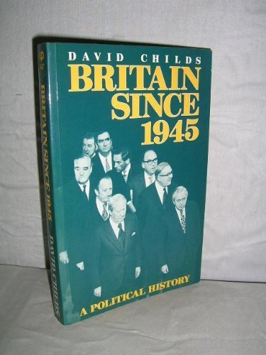 Stock image for Britain Since 1945: A Political History (University Paperbacks) for sale by MusicMagpie