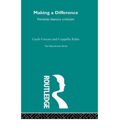 Imagen de archivo de Making a difference: Feminist literary criticism (New accents) a la venta por Wonder Book