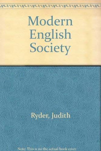 Stock image for Modern English Society for sale by AwesomeBooks