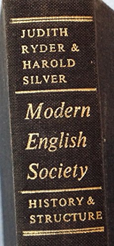 Stock image for Modern English Society : History and Structure, 1850-1970 for sale by Shadow Books