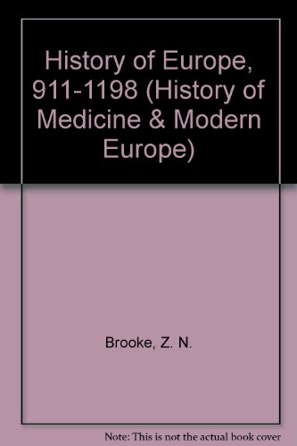 9780416435108: History of Europe, 911-1198