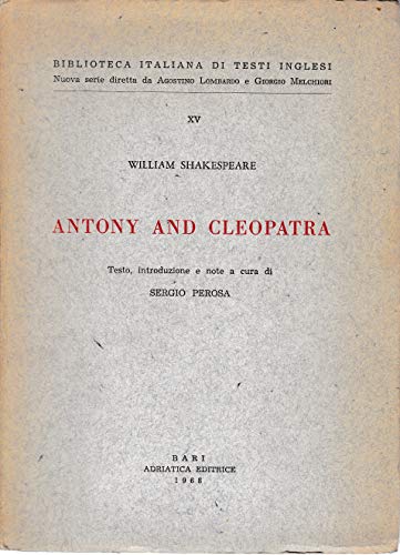 Beispielbild fr Antony and Cleopatra (Arden Shakespeare) zum Verkauf von WorldofBooks