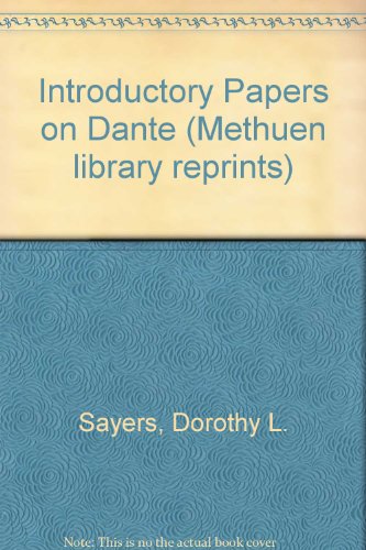 9780416572100: Introductory Papers on Dante