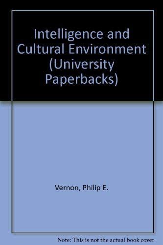 9780416658002: Intelligence and Cultural Environment (University Paperbacks)