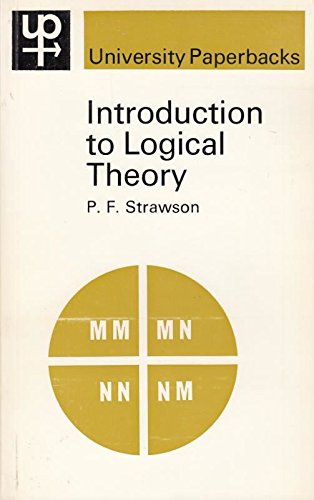 9780416682205: Introduction to Logical Theory (University Paperbacks)