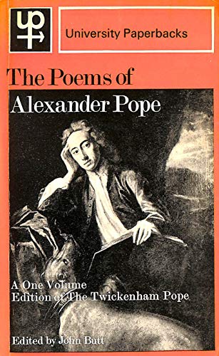 Stock image for The Poems of Alexander Pope. A One Volume Edition of the TWICKENHAM POPE. for sale by WorldofBooks