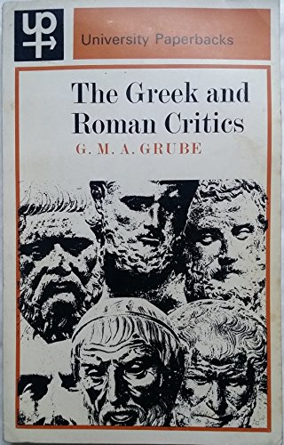 9780416699807: Greek and Roman Critics (University Paperbacks)