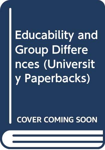 9780416704600: Educability and Group Differences (University Paperbacks)