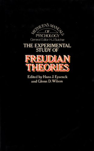 Imagen de archivo de Experimental Study of Freudian Theories (University Paperbacks) a la venta por WorldofBooks