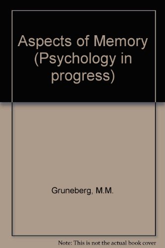 Beispielbild fr Aspects of memory (Psychology in progress) zum Verkauf von Mispah books