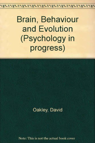 Imagen de archivo de Brain, Behaviour and Evolution (Psychology in progress) a la venta por D2D Books