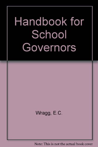 Imagen de archivo de Handbook for School Governors a la venta por The Guru Bookshop