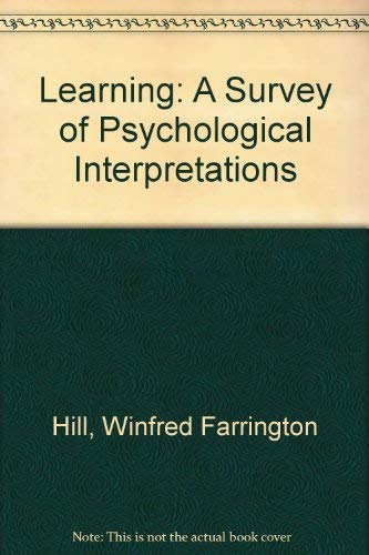 Stock image for Learning : A Survey of Psychological Interpretations for sale by PsychoBabel & Skoob Books