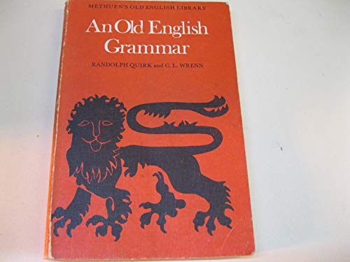 9780416772401: An Old English Grammar,