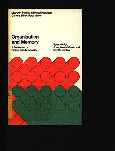 Beispielbild fr Organisation and Memory: A Review and a Project in Subnormality zum Verkauf von PsychoBabel & Skoob Books