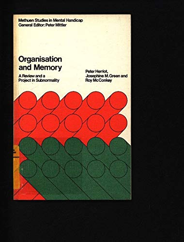 Stock image for Organisation and Memory: A Review and a Project in Subnormality for sale by PsychoBabel & Skoob Books
