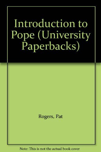 9780416784503: An Introduction to Pope (University Paperbacks)