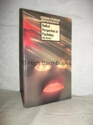 Imagen de archivo de Radical Perspectives in Psychology (Essential Psychology) a la venta por WorldofBooks