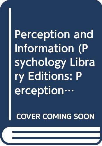 Perception and information (Essential psychology) (9780416820409) by Barber, Paul J