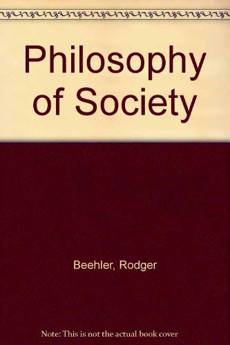 Imagen de archivo de The Philosophy of Society a la venta por West With The Night