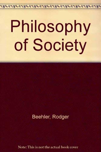 9780416834901: Philosophy of Society