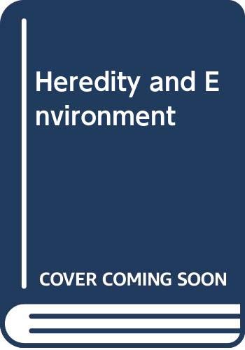 Heredity & Environment (9780416838602) by A.H. Halsey