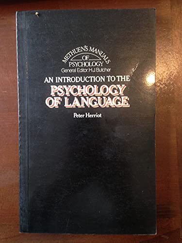 Stock image for Introduction to the Psychology of Language. for sale by J. HOOD, BOOKSELLERS,    ABAA/ILAB