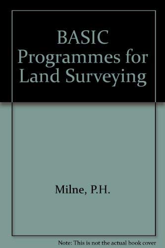 Beispielbild fr Basic Programs for Land Surveying zum Verkauf von ThriftBooks-Atlanta