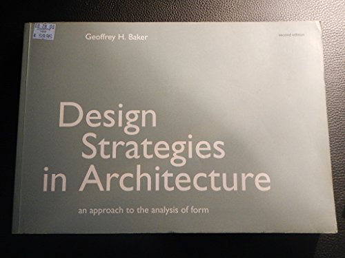 9780419161301: Design Strategies in Architecture: An Approach to the Analysis of Form