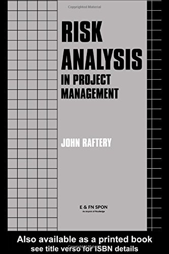 Beispielbild fr Risk Analysis in Project Management zum Verkauf von Better World Books Ltd