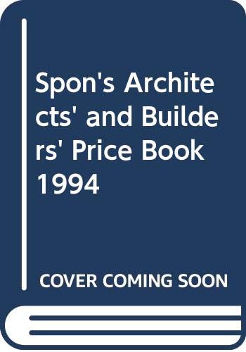 Stock image for Spons Architects & Builders Cl for sale by MusicMagpie