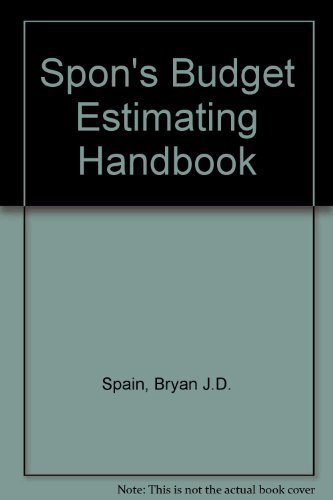 Stock image for Spon's Budget Estimating Handbook for sale by WorldofBooks
