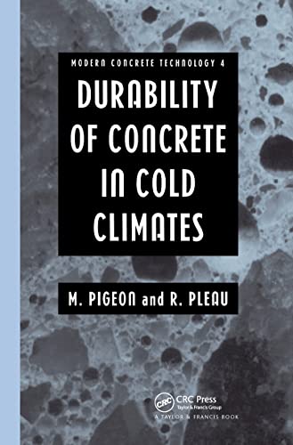 Stock image for DURABILITY OF CONCRETE IN COLD C for sale by BennettBooksLtd