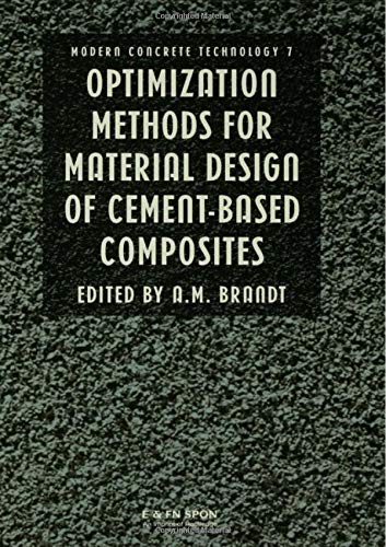 9780419217909: Optimization Methods for Material Design of Cement-based Composites