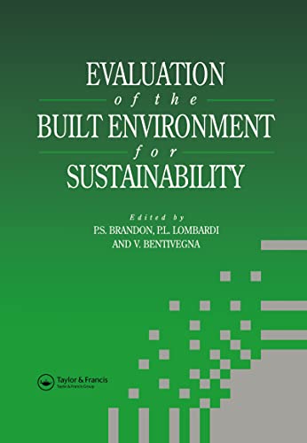 Beispielbild fr Evaluation of the Built Environment for Sustainability zum Verkauf von Blackwell's