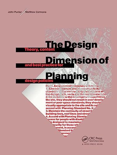 Imagen de archivo de The Design Dimension of Planning: Theory, Content and Best Practice for Design Policies a la venta por Anybook.com